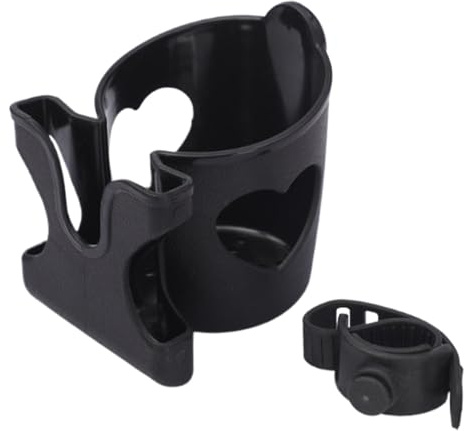 Portavasos para cochecito de bebé, soporte para silla de ruedas, soporte para teléfono, soporte para tarjetas, soporte para tarjetas ajustable, soporte para botellas de silla de ruedas con rotación de