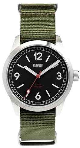 Generico Redwood Field v3 Solar Steel Black Fabric Military Green Men's Watch