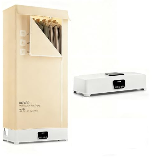 Máquina de Secado Automática,Vaporizador Colgante 1000W Y Secadora Portátil,Circulación de Aire Caliente Mejorada para Secado Rápido Y Renovación de Tejidos,Hogar/Viaje