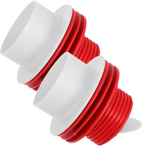 HONITANO Tappo Scarico Antiodore per Lavandino e Tubi di Scarico 50 MM e 75 MM – Sigillo Anti-Riflusso e Protezione da Otturazioni per Bagno e Cucina, 2 Pezzi