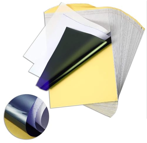 100 Blatt Tattoo Transferpapier Tattoo Papier - PEPAX 21.1 x 29.7 cm A4-Format Tattoo Stencil Papier für Tattoo Zubehör