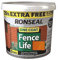 Ronseal 5L One Coat Life - Quick Dry Garden Shed & Fence Paints 5 Litres (Medium Oak)