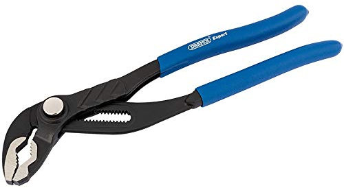 Draper 84448 Heavy Duty Push Button 250 mm Water Pump Plier , Blue