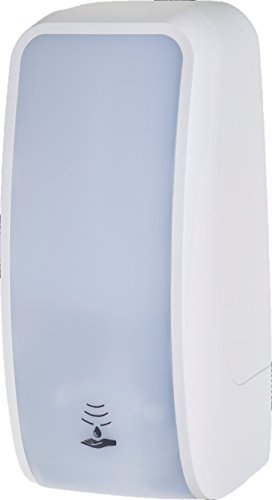 Blanc HYGIENIC Schaumseifen-Spender Cosmos – Seifenspender mit Sensor für Wandmontage, ergiebiger Seifenspender für 1 Liter Kartuschen, Weiß