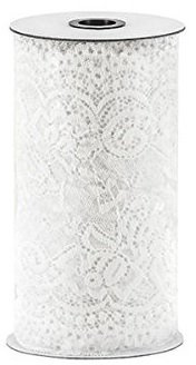 Tisch-Läufer / Tisch-Band / Tisch-Decke weiße Spitze -Tisch-Deko Boho & Vintage / Breite 18cm Länge 9 Meter / Tisch-Deko Vintage-Party Tisch-Läufer Tisch-Decke Tisch-Band Hochzeit (1 Rolle = 9 Meter)