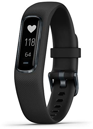 Garmin vivosmart 4, Activity and Fitness Tracker w/Pulse Ox and Heart Rate Monitor, Black, Large Band