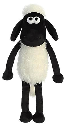 Shaun the Sheep 61173 8-inch Plush Cuddly Toy, Black and White, 8in, Suitable for Adults and Kids
