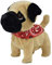 WEofferwhatYOUwant Pug Puppy - Robot Dog - Plush Dog that Walks and Barks - Makes Authentic Sounds - Interactive Baby Toddler Toy - Ages 18+ Months