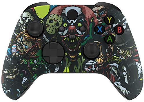 eXtremeRate Custom Shell for Xbox Series X & S Controller - Revitalize Your Controller - Scary Party Replacement Cover Front Housing Cover for Xbox Core Controller Wireless [Control NOT Included]