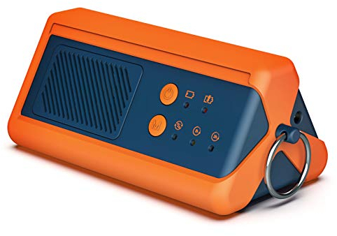 Airthereal PA1K-GO tragbarer Ozongenerator - schnurloser, batteriebetriebener Geruchsbeseitiger für Auto, Hotelzimmer, Büros, Badezimmer sowie andere, kleine Räume (blau-orange)
