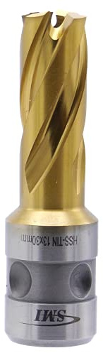 SMI HSS TiN Kernbohrer 13 mm Drm. Schnitttiefe 30 mm, Aufnahme FEIN Quick-In Schaft