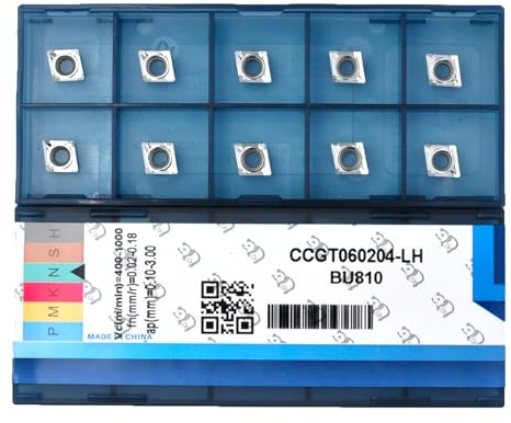 CDBP Karbidinsatser för aluminium CCGT 060204 Ccgt21,51 för vridning av skärverktyg, 10 st