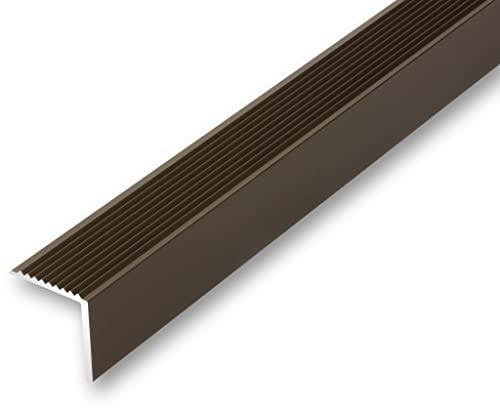 (15,38EUR/m) 30 x 30 x 1180 mm Treppenwinkel bronzefarben selbstklebend stabil Treppenkantenprofil Treppenkante Rutschhemmend