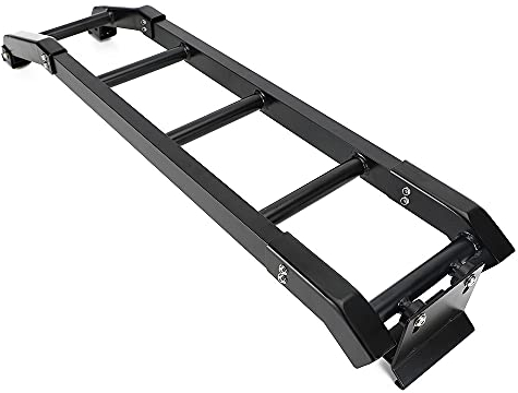 Areyourshop Aluminium Car Rear Tail Door Ladder Climbing for Suzuki Jimny 2019+ BLK