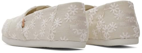 TOMS Damen Alpargata CloudBound Flacher Slipper, Natural Embroidered Floral, 37.5 EU