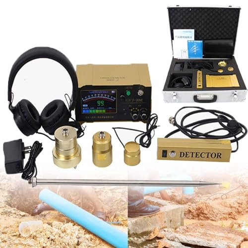 Detector Profesional de Fugas de Agua subterránea - Sensor de geófono de Fugas de Agua, Sensor de Fugas de Agua preciso y confiable para tuberías - Profundidad de detección de 3 Metros