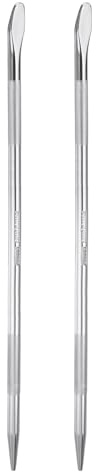 sourcing map 2pcs Aligning Pry Bar 24 Length CR-V Round Crowbar Sleever Bar Alignment Connecting Bar with Embossed Handle for Prying and Aligning