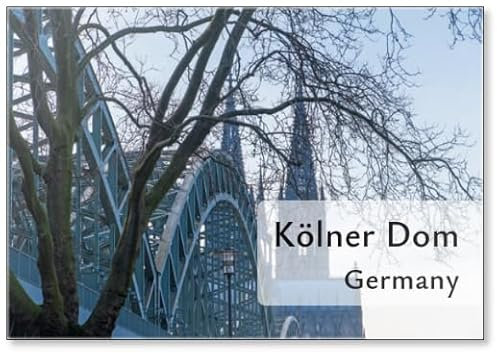 Kölner Kühlschrankmagnet Dom und Hohenzollernbrücke