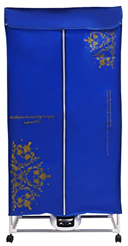 Secador de ropa eléctrica, secador de ropa, portátil, viaje, secadora, 30 kg, gran capacidad, secadora, 1200 – 1500 W de bajo consumo para todos los tejidos,70 x 50 x 150 cm