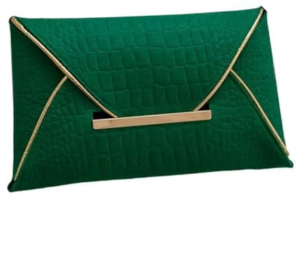 YUEZHAN Abendtasche Damen Clutch Abendessen Clutch Umschlag Tasche Dekoration Multifunktion Ale Damen Freizeit Abend Party Abendessen Tasche Grün