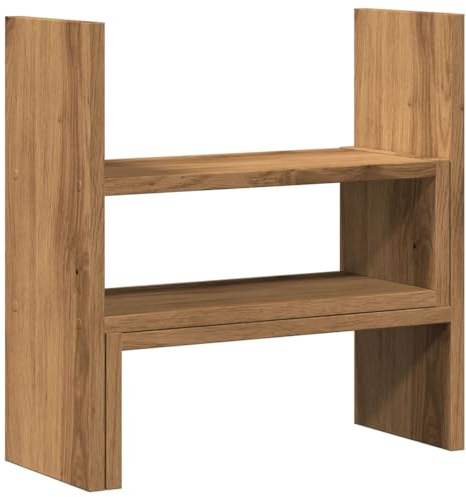vidaXL Schreibtisch-Organizer Verstellbar Artisan-Eiche 40x17x41 cm