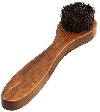Long Wooden Handle Bristle Horse Hair Shoe Boot Brushes Polish Applicator Dauber