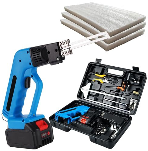 vnmudzeo Kits De Corte De Espuma con Cuchilla Caliente InaláMbricos De 150 W, MáQuina Cortadora De Tableros Extruidos Industrial Recargable De Mano, 45 Minutos De Uso DespuéS De Una Carga