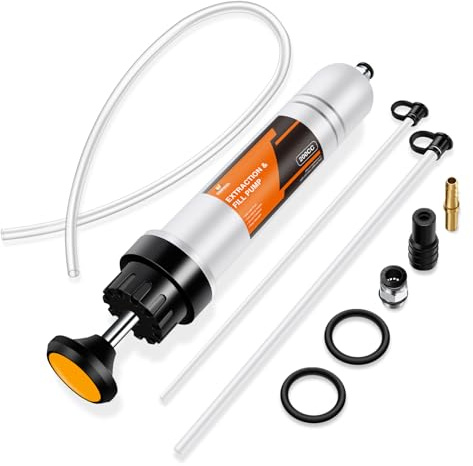 YSTOOL 200CC Manuelle Flüssigkeitsabsaugung und Füllspritze Automobilölevakuator und Spenderpumpe zum Wechseln von ATF, Kühlmittel, Servolenkungsflüssigkeit, Getriebeöl, Bremsflüssigkeit und Motoröl
