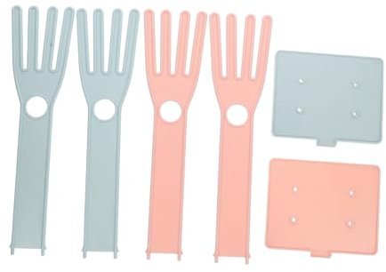 Veemoon 2pcs Glove Drying Rack Kitchen Sink Stand Towel Reusable Stand Glove Storage Holder Organizer Fit
