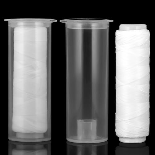 2 Rollen Angelschnur 0.2 mm, 200 m Nylon-Angelschnur Hochfest Elastische Nylonschnur Angelsehne