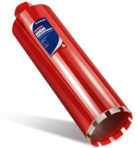 DaduoRi Premium 4 1/2 Wet Core Drill Bit for Hard Concrete with High-Density Diamond, Precision-Welded Segments, 1-1/4-7 UNC x 14 Depth, Industrial Grade for Concrete Rebar, Brick, Masonry, Asphalt