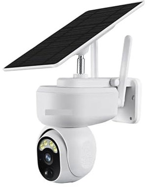 LBNVBC Telecamera di sicurezza Telecamera CCTV solare 4MP 4G con slot for scheda SIM Telecamera IP PTZ Batteria integrata da 15000 mAh Rilevazione movimento Notte a colori(4MP WIFI Add 32G)