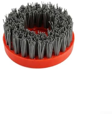 Setole in nylon silicone carbonio in una spazzola abrasiva circolare da 10,2 cm compatibile con strumenti M14 (grana 240)