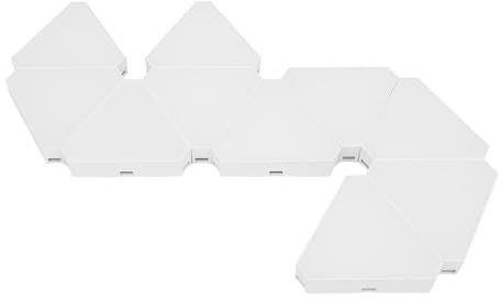 Alomejor Triangle Light Panel RGB LED -Panel 16 Millionen Farben Musik Synchronisation Wanddekoration mit App Fernbedienung für Heimkinoparty