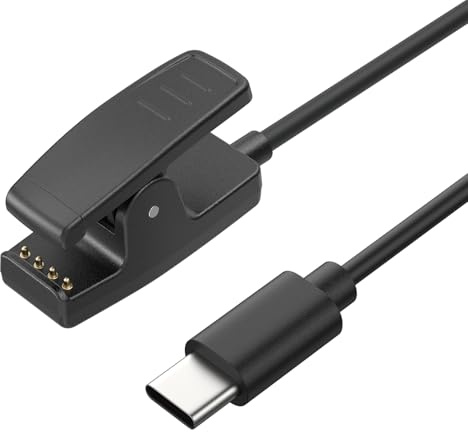 USB C Charging Cable Compatible with Garmin Lily/Garmin Forerunner 35 Forerunner 30 / Forerunner 230 235 630 645 645 Music,Replacement Wireless Charging Cable for Vivomove HR/Approach G10 S20 (100cm)