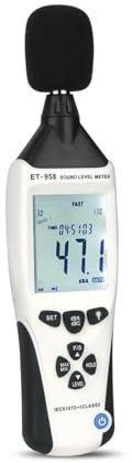 Misuratori Di Livello Sonoro Datalogger Fonometro Digitale Professionale Misuratore Di Livello Sonoro Rumore Misuratore Di Livello Audio 30-130 DB Decibel Ampia Applicazione