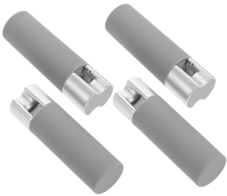 LIFKOME Manija para Persiana Enrollable Gris, Tirador para Cordón De Persiana Vertical, Accesorio Resistente y Anti-Viento, Repuesto Práctico para Cortinas, Paquete De 4 Unidades