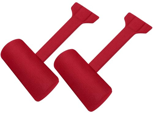 Kigley 2 Pcs Chaise Lounge Headrest Pillow for Patio Outdoor Pool Headrest Pillow Quick Drying Lounger Supplies for Adult with Non Slip Weighted Tail(Burgundy)