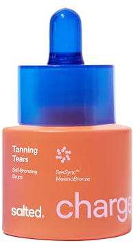 salted. Tanning Drops | 20 ml | Natürlicher Bräunungsbooster für ebenmäßige Bräune | Mit MelanoBronze, SeaSync™ & Mikroalgen | Reduziert Rötungen | Feuchtigkeitsspendend | Vegan | Parfümfrei
