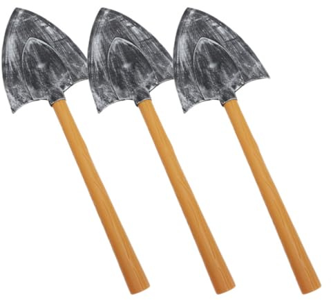 Lurrose Pack de 3 Pelles Mousse Halloween Nain Accessoire de Costume Léger et Polyvalent en Plastique pour Cosplay et Fêtes à Thème
