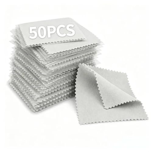 Nexaflow 50 Piezas Paño De Limpieza De Joyas Reutilizable Y Antioxidante | JoyeríA Limpia Plata Limpiador De Plata Joyeria De Pulido Reutilizables Para Limpiar Plata Esterlina, Oro