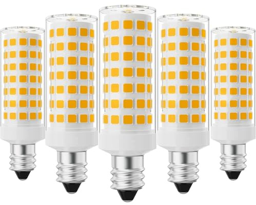 DFrywdgSEY Bombilla LED, Bombilla LED E11 de 10 W, equivalente a 100, paquete 5, ángulo haz 360°, 220-240 V, regulable, 1000 lm