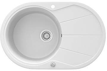 Bergström Granitspüle 780x500mm inkl. Siphon Küchenspüle Einbauspüle reversibel