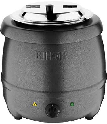 Buffalo Graphite Grey Soup Kettle 10L / 375X330mm Electric Jug Kitchen