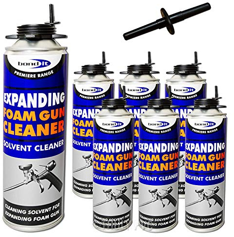 6 x 500ml Expanding Foam Gun Cleaner Professional Can Solvent Cleaning /Remover