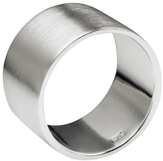SILBERMOOS XL XXL Ringe in großen Größen Damen und Herren Bandring Partnerring klassisch 925 Sterling Silber Größe 64 66 68 70 72 74