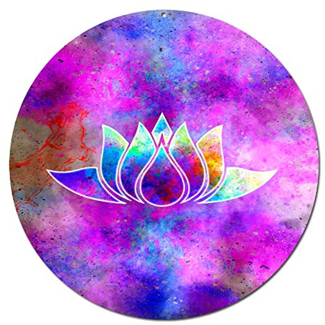 Suncatcher Lotus Flower No. 20.3. ø 16 inch · Seminar room Hanging Decoration · symbol love enlightenment · hanger window picture · acrylic glass Suncatcher eye-catcher · gift deco window