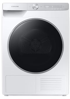 Samsung Series 9 AI Energy OptimalDry™ DV90T8240SH Wifi Connected 9Kg Heat Pump Tumble Dryer - White - A+++ Rated