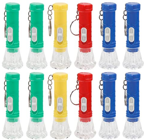 TOYANDONA 18 Stk Taschenlampe Schlüsselanhänger Mini-schlüsselring-taschenlampe Taschenlampen Auto Schlüsselanhänger Hundehalsband Lichtanhänger Mini-led Geldbörse Reisen Handheld Plastik