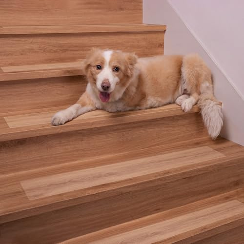 Spurtar Antiscivolo per Tappeti Scale,Transparant Moquette Adesiva Strisce Antiscivolo per Scale, per gradini in Legno di tappeti Antiscivolo per Pavimento Protezione Decorativa,15 x 60 cm, 15 Pezzi